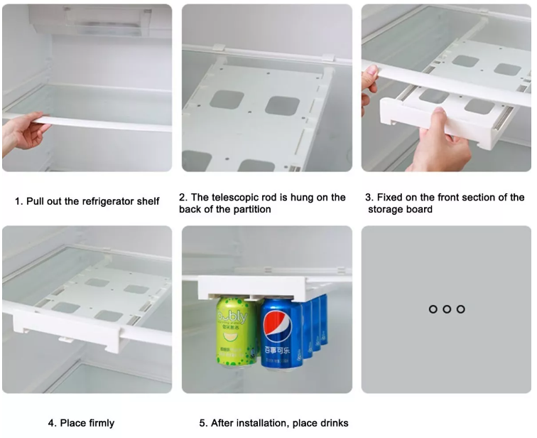 Dispensador organizador de bebidas para refrigerador