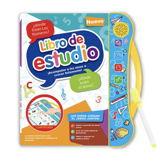 Libro de estudio didáctico con sonido