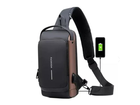 Bolso antirrobo con carga USB